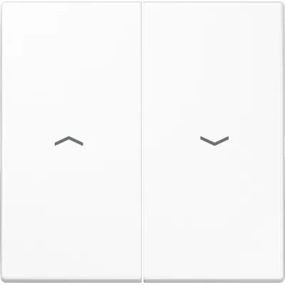 JUNG Wippe LS995PWW | Jalousieschalter Serie LS | 2-teilig | Pfeilsymbole | Duroplast | IP44 | alpinweiß