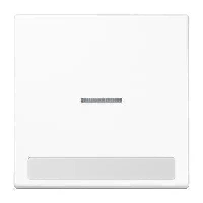 JUNG Wippe Kontrollschalter LS 990 | Kontrollwippe mit Lichtleiter | Duroplast | IP44 | alpinweiß