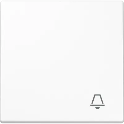 JUNG Wippe LS990KWW | Symbol Klingel | für Taster 531U 532U 533U 533-2U | Duroplast | glänzend | IP44 | alpinweiß