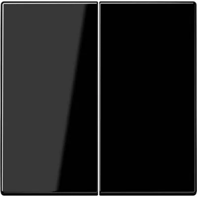 JUNG Wippe Serienschalter LS995SW | Doppelwippe | Duroplast glänzend | Klemmbefestigung | IP44 | schwarz