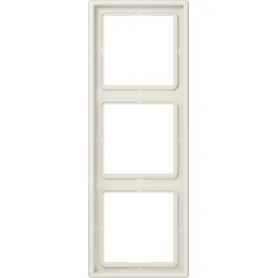JUNG Rahmen 3-fach LS983W LS990 | Abdeckrahmen Unterputz | waagerecht & senkrecht | Duroplast | IP44 | 81x223 mm | weiß