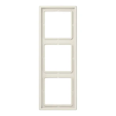JUNG Rahmen 3-fach LS983W LS990 | Abdeckrahmen Unterputz | waagerecht & senkrecht | Duroplast | IP44 | 81x223 mm | weiß