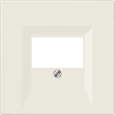 JUNG Steckdosenabdeckung TAE-Dose LS969T | Duroplast | bruchsicher | Schraubbefestigung | RAL 1013 weiß