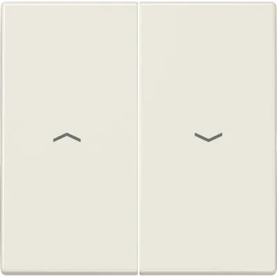 JUNG Wippe Jalousieschalter LS995P | Symbol Pfeile | 2-teilig | Duroplast glänzend | IP44 | cremeweiß RAL1013