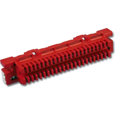 CobiNet LSA-Erddrahtleiste 1/44 | 102230 | Erdungsleiste | LSA-Plus Technik | Schraubbefestigung | rot