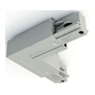LTS Eckverbinder L-Form EU 79 si-555112093 | 3-Phasen-Stromschiene | Schutzleiter außen | Silber
