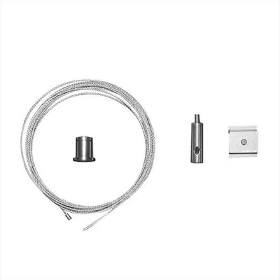 LTS Licht&Leuchten Drahtseilabhängung LK-Z 070.104.03 | Seilabhängung für Lichtkanal 70 | höhenverstellbar | 3000 mm