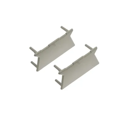 LTS Endkappe für Tragschiene ALA-Z 001 | Enddeckel 2 Stück | Kunststoff | weiß | 12x65x31 mm