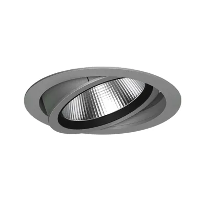 LTS LED-Einbaustrahler CSA-R 602.930.MF/DALI | 19,7W | 3000K | 2640lm | DALI dimmbar | CRI 90 | schwenkbar | silber