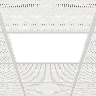 LTS LED-Panel Einbauleuchte FYR 104.0625.830 | 625x625mm | 37,3W | 4140lm | UGR19 | 3000K | BAP | Aluminium | weiß