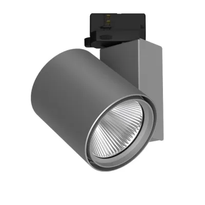 LTS | LED Stromschienenstrahler | JETT-T 103.930.WF | 3-Phasen | 24,1W 3000K 3080lm CRI90 | drehbar schwenkbar | Silber