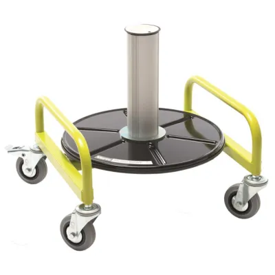 Lübbering Kabelringabroller Roll..Profi VarioSlim A90207 | Abroller für Kabelringe Ø95–450mm | 50kg | fahrbar | Metall