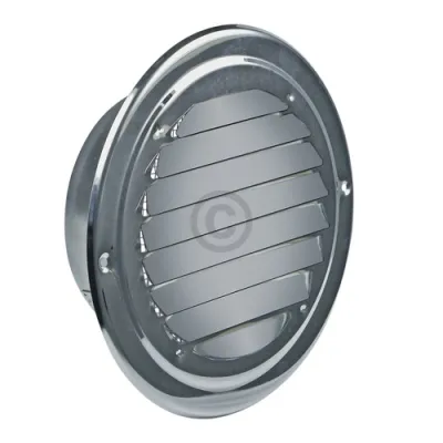 Lüftungsgitter 125erR Edelstahl mit Insektenschutznetz für Luftführung