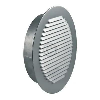 Lüftungsgitter 200erR Metall mit Insektenschutznetz zur Luftführung