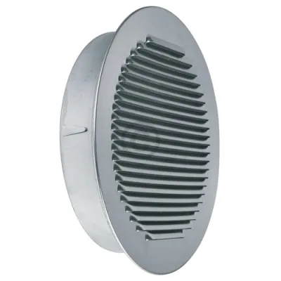 Lüftungsgitter 250erR Metall mit Insektenschutznetz zur Luftführung