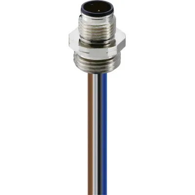 Lumberg Einbaustecker M12 RSFM 4/0,5m