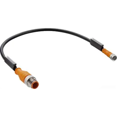 Lumberg Verbindungsleitung RST 3-RKMV3-224/2m | Sensor-Aktor-Kabel M12 3-polig | 2 m | PUR | mehradrig | schwarz