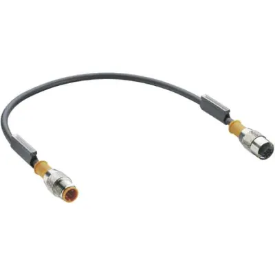 Belden Lumberg Verbindungsleitung RST4-RKT4-251/2,0m | Sensor-Aktor-Leitung M12 4-polig | 2m | PUR-Mantel | orange