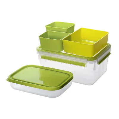 Emsa Lunchbox Clip & Go XL 2,3l | Brotdose BPA-frei | 100% dicht | 3 Einsätze | Mikrowellengeeignet