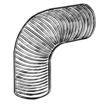 LUNO Alu Flexrohr DN80 l=40cm FLEXROHR