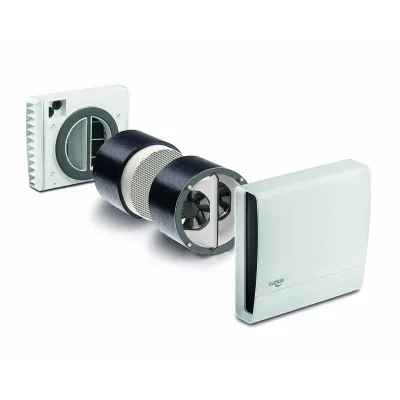 LUNOS Einschub 40112 für dezentrales Lüftungsgerät | Wärmerückgewinnung | Bad, Küche, WC | 2 Stufen | Wandmontage