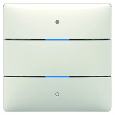 Theben Tastsensor LUXORliving iON2 4800412 | 2 Tasten | integrierter Temperatursensor | Status-LEDs | Unterputz | weiß