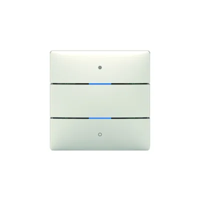 Theben Tastsensor LUXORliving iON2 4800412 | 2 Tasten | integrierter Temperatursensor | Status-LEDs | Unterputz | weiß