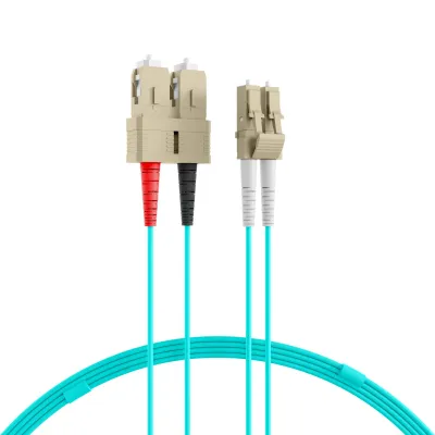 EFB LWL-Patchkabel O0314.3 | Duplexkabel LC-Duplex/SC-Duplex | 50/125 µm OM3 | 3m | Multimode | türkis