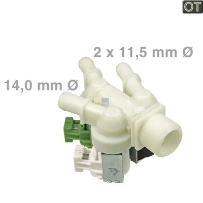 Magnetventil 3-fach 180° 11,5mm+14,0mmØ 124947214/1