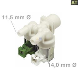 Magnetventil wie Zanussi 379226072/5 zweifach 180° 11,5mm+14,0mmØ