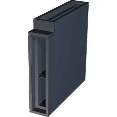 MAICO Laibungselement-Winkel 90° PP 45 LEW90 0093.1558 | Lüftungskanal-Bogen Kunststoff 100x445mm | schwarz | Zubehör