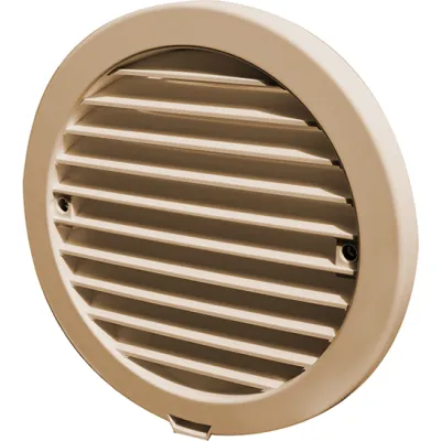 MAICO Außenabdeckung PP 45 AKB | Fassadenabdeckung Kunststoff besandet | Kondensatablauf | 181x181 mm | beige