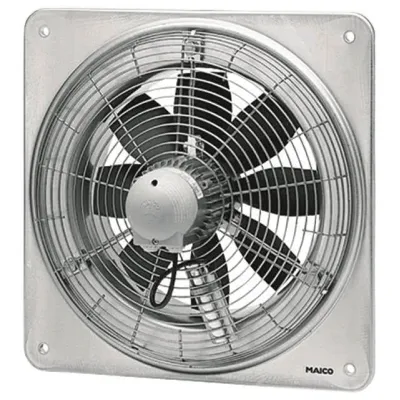 Maico Axial-Wandventilator DZQ 30/2 B DN300 Drehstrom mit quadratischer Wandplat