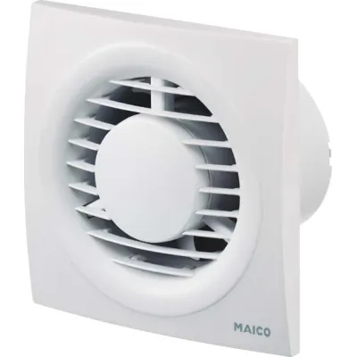 Maico ECA piano H Kleinraumventilator 100 mm | leise 26 dB | Feuchtesteuerung | Nachlauf | 80 m³/h | weiß