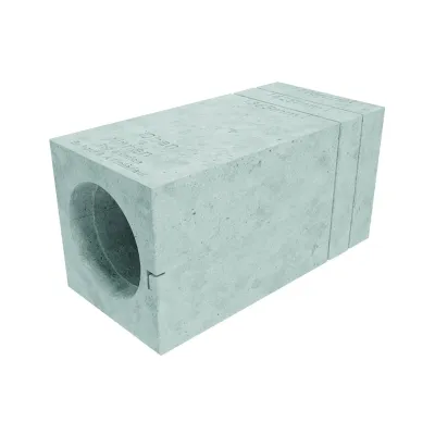 MAICO Mauerstein MS 160 0058.0168 | Rohbauhülse für Ventilatoren & ALD | 490x240x248 mm | EPS-Styropor | weiß | B1