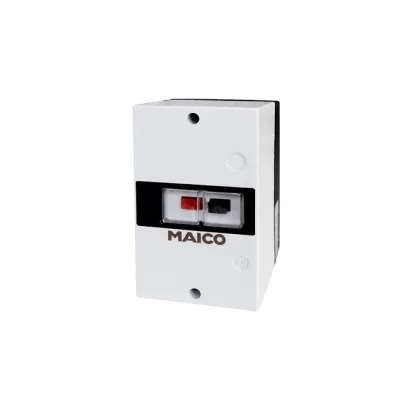 MAICO Motorschutzschalter MV 25-1 | 3-polig | 20-25A | 400V | IP55 | Aufputz | schwarz/weiß | 135x80x96,5mm