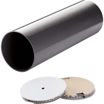 MAICO Rohbauhülse PP 45 RHL | Wandhülse 160 mm | Länge 800 mm | Kunststoff | Zubehör Lüftung Außenwand | grau