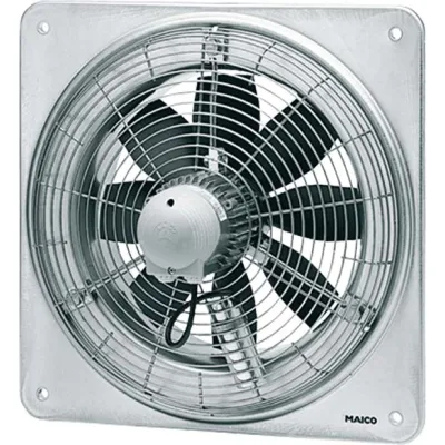 MAICO Axial-Wandventilator EZQ 40/6 B | 0083.0110 | 400 mm | 2600 m³/h | 230V | IP55 | Aufputz | Stahlblech | silber