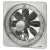 Bild: MAICO Axial-Wandventilator EZQ 40/6 B | 0083.0110 | 400 mm | 2600 m³/h | 230V | IP55 | Aufputz | Stahlblech | silber
