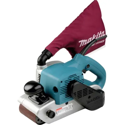 Makita Bandschleifer 9403J | 100 mm Bandbreite | 1200 W | 500 m/min | inkl. MAKPAC Gr. 3 | Staubsack