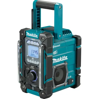Makita Baustellenradio DMR301 | DAB+ Bluetooth 5.0 AM/FM | Akku 12-18V | USB Subwoofer | IP64 Spritzwasserschutz | grün