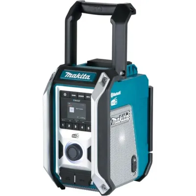 Makita Baustellenradio DMR115 | Akku & Netzbetrieb 12V/18V | DAB+ | Bluetooth 5.0 | IP65 | USB-Ladefunktion | blau
