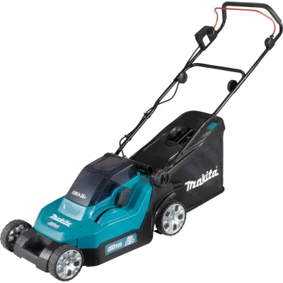 Makita Akku-Rasenmäher DLM382Z 36V (2x18V) | Schnittbreite 38 cm | 40 l Grasfangkorb | höhenverstellbar | ohne Akku