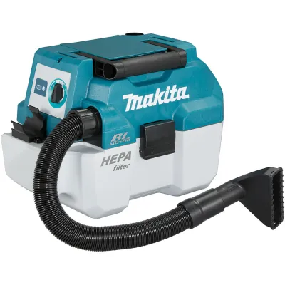 Makita Akku-Staubsauger DVC750LZX3 18V | Handstaubsauger | HEPA-Filter | Nass-Trockensauger | bürstenlos | 7,5L | türkis
