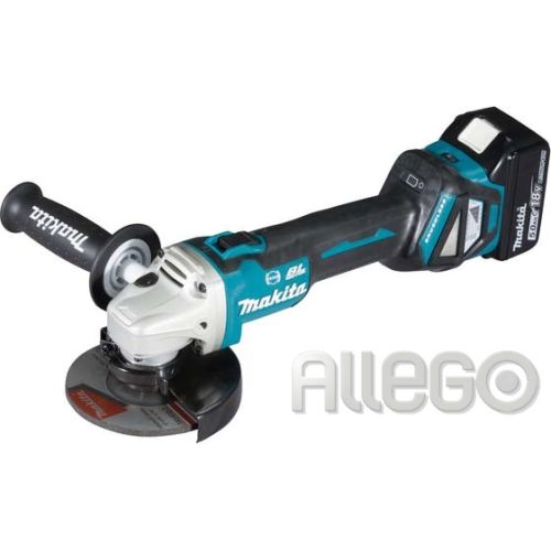 Bild: Makita Akku-Winkelschleifer 18V/5,0Ah, im MAKPAC DGA513RTJ