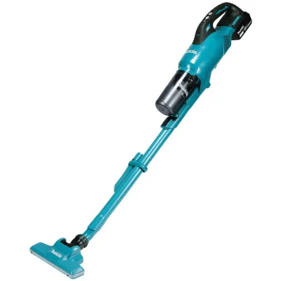 Makita Akku-Staubsauger DCL286FZ 18V | Zykloneinheit | bürstenlos | 180 mbar | HEPA Filter | ohne Akku | türkis