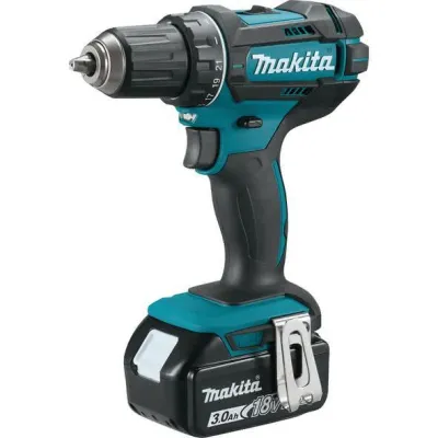 Makita Akku-Bohrschrauber DDF482RFJ 18V | 2x 3,0Ah Li-Ion | 62Nm | 2-Gang | LED | MAKPAC Koffer | Schwarz/Blau