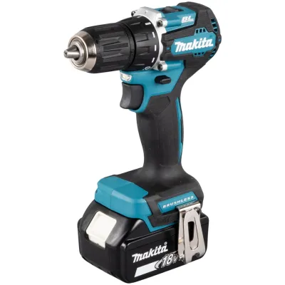 Makita Akku-Bohrschrauber DDF487RFE3 18V | 3x 3,0Ah Li-Ion | Bürstenlos | 2-Gang | LED | Aluminium | Petrol/Schwarz