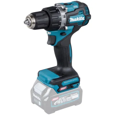 Makita Akku-Bohrschrauber DF002GZ 40V XGT | bürstenloser Motor | 2-Gang | 64 Nm | 1,5–13 mm | Metall | blau/schwarz