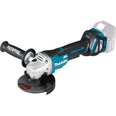 Makita Akku-Winkelschleifer DGA515Z | 18V Brushless | 125 mm | M14 | Sanftanlauf | Paddelschalter | Pfauenblau